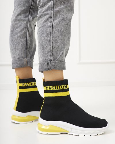 Jammy, pantofi negri înalți pentru femei - încălțăminte