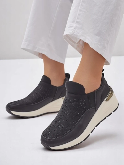 Pantofi sport slip-on pentru femei Royalfashion cu strasuri Elera