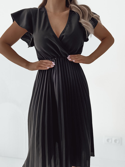 Royalfashion Rochie midi plisată de damă