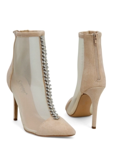 Cizme de gleznă pentru femei Royalfashion pe tocuri stiletto Amaelika