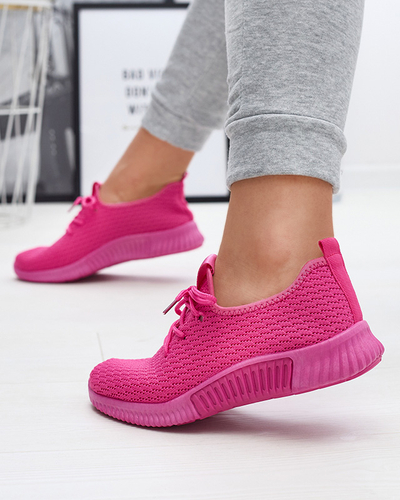 Pantofi sport din material textil pentru femei Fuchsia Vobbu- Footwear