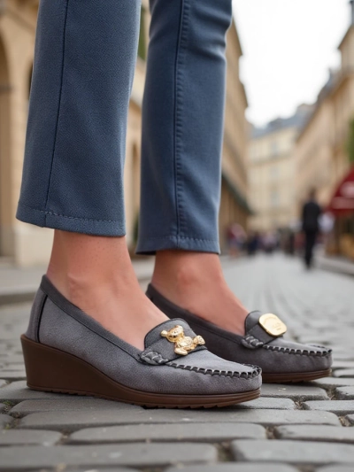 Mocasiuni Royalfashion pentru femei pe o talpă joasă Mollan