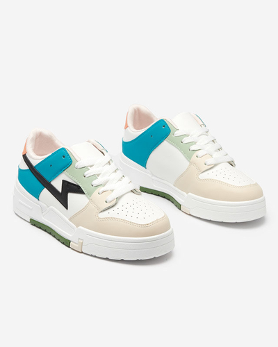 OUTLET Pantofi sport dama Tremsi bej si albastru - Incaltaminte