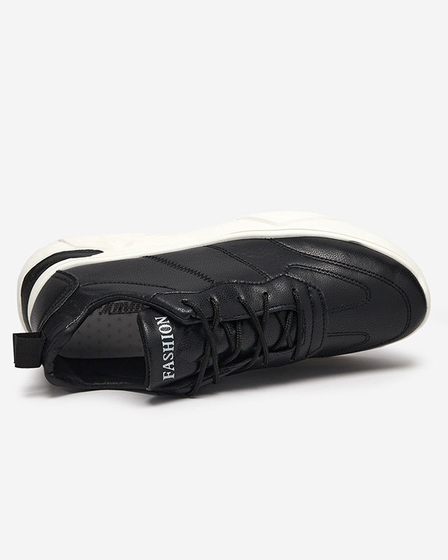 OUTLET Pantofi sport barbati din piele ecologica in negru Frossg- Incaltaminte