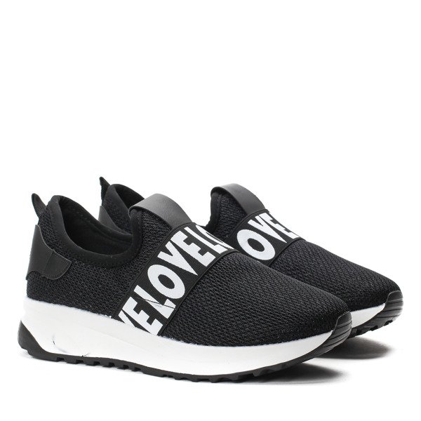 Czarne sportowe buty Oaklee- Obuwie