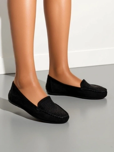 Mocasi femeie Royalfashion cu strasuri Ezuess