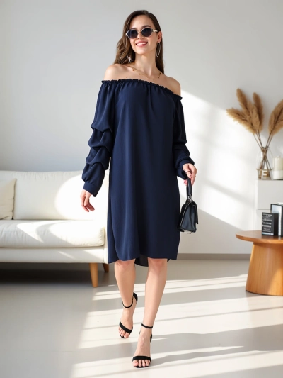 Rochie elegantă de femei a'la spaniolă cu volane