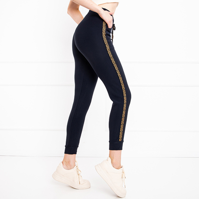 Pantaloni sport de femei bleumarin - Îmbrăcăminte
