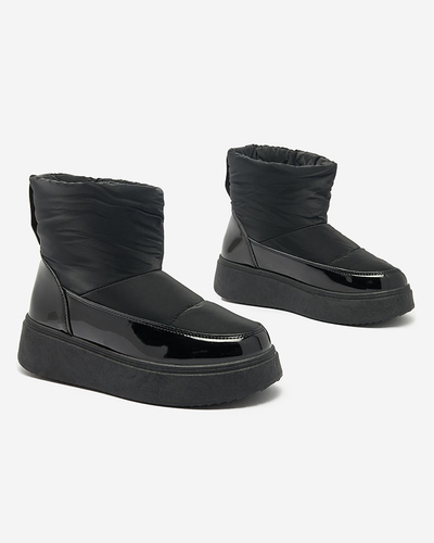 Royalfashion Black Maderta slip-on cizme de zăpadă pentru femei