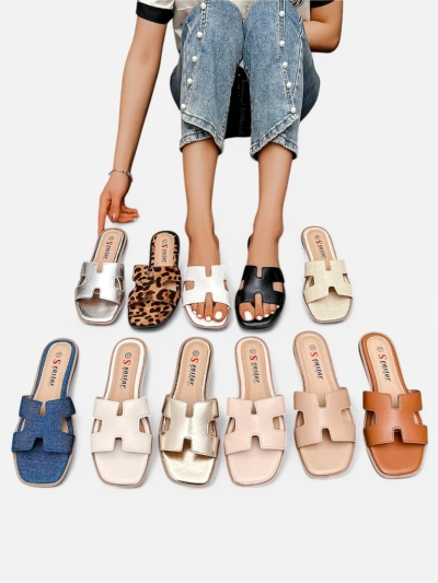 Sandale cu talpă plată Royalfashion pentru femei Eval
