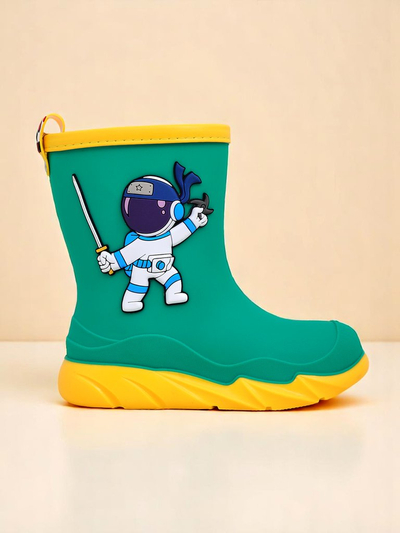 Cizme de ploaie pentru copii Royalfashion cu astronautul Cosmos Boy