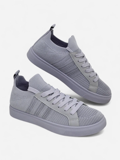 Adidași Gri Androsia – Pantofi sport stilați, plați, pentru vară și primăvară
