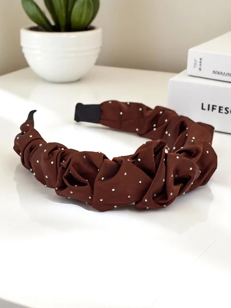 Royalfashion Bentiță de satin Bianca