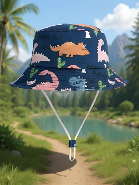 Royalfashion Pălărie tip bucket pentru copii Happy Patches