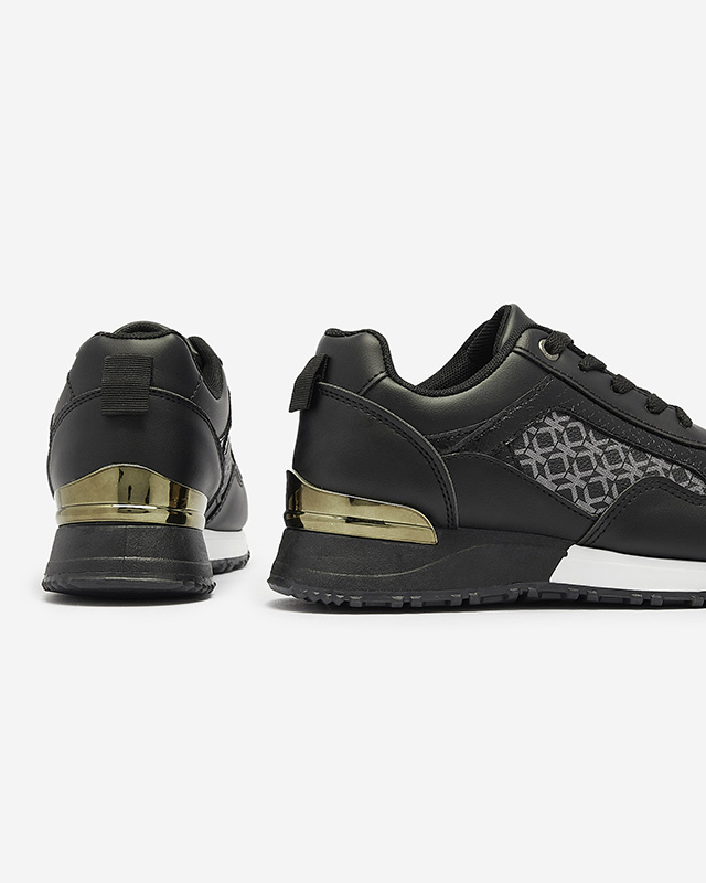 Pantofi sport cu șiret negru de damă Mnerio- Footwear