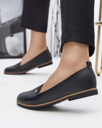 Mocasini negri pentru femei Riorica- Footwear