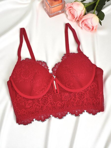 Royalfashion Sutien de damă cu burete și dantelă, stil corset Grace Corset