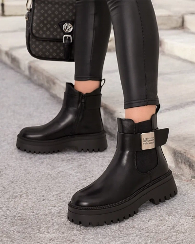 Royalfashion Cizme Dobi din piele eko pentru femei