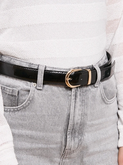 Curea de damă lăcuită pentru pantaloni, casual