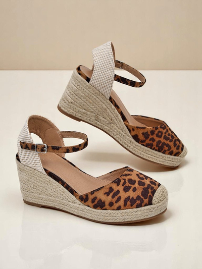 Alza di plantia travesá Aurelia Leopard Royalfashion pa dama cueru di imitacion camel