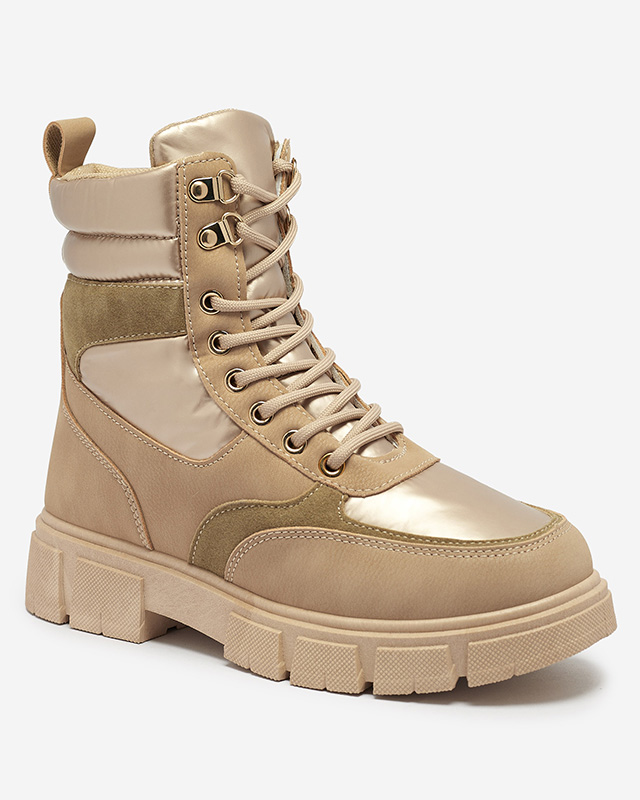 Cizme de vânătoare izolate maro deschis pentru femei Kasemi- Footwear