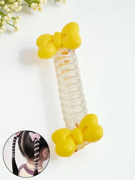 Royalfashion Elastic de păr tip spirală cu fundiță Bow Twist