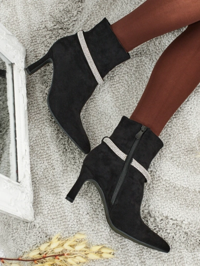 Botine de damă cu toc stiletto Sorelia