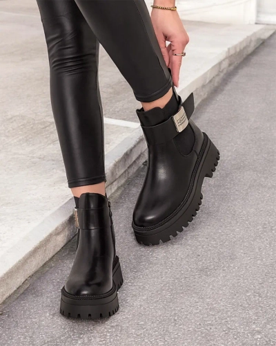 Royalfashion Cizme Dobi din piele eko pentru femei