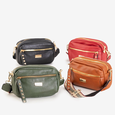 O geantă de mână mică pentru femei pe un cadru maro - Genți de mână