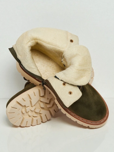 Botine traper de damă cu blană Tessara