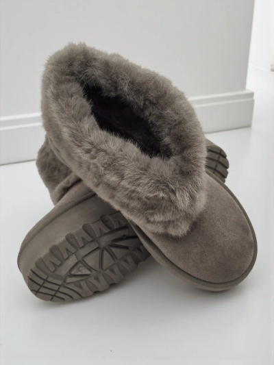 Ghete tip snowboots de damă cu blană artificială Irelle
