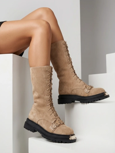 Royalfashion Cizme cu șiret pentru femei Werces