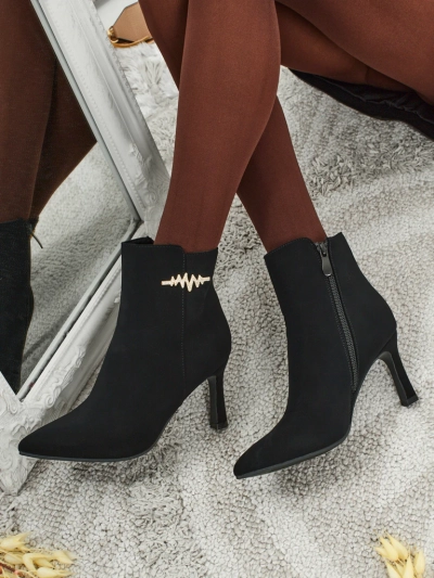 Botine de damă cu toc stiletto Meloria