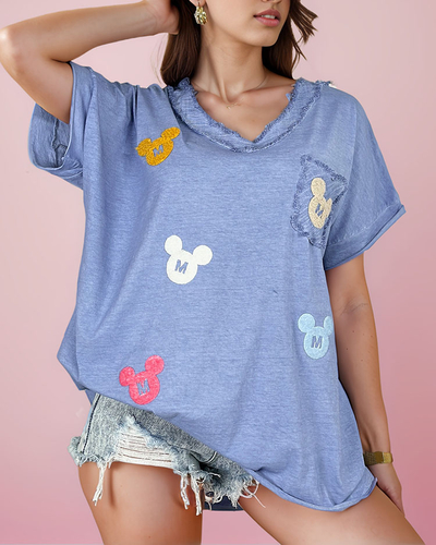 Royalfashion Tricou pentru femei cu petice