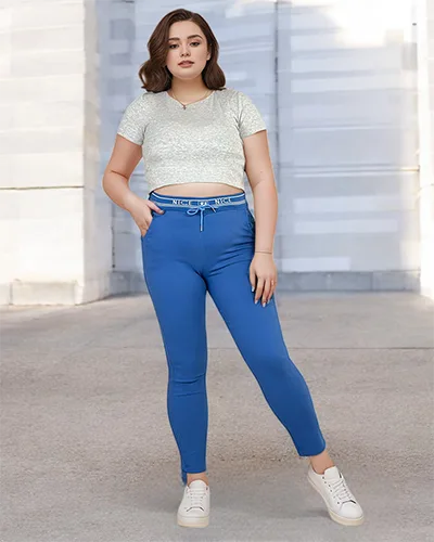 Royalfashion Pantaloni din stofă pentru femei PLUS SIZE