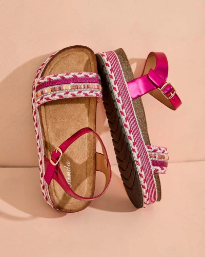 Royalfashion Sandale de Mussir Brodate pentru femei