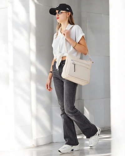 Royalfashion Geantă de mână pentru femei, fabricată din eco-piele