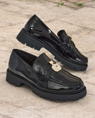Royalfashion Mocasini lăcuiți de damă Bemies