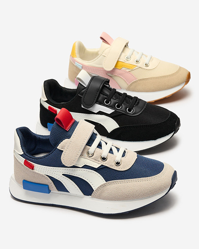 Pantofi sport pentru copii în albastru marin-gri Kaxo- Footwear