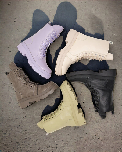 Royalfashion Cizme bagger pentru femei din piele ecologică Vederme