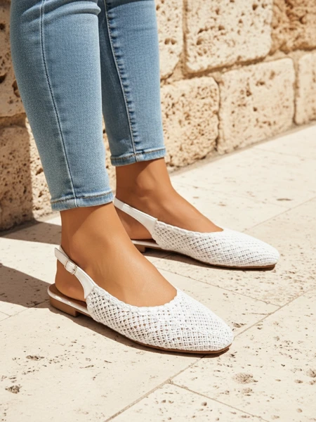 Royalfashion Sandalye dămsko s ku klaftă di-napoi Breeze Woven