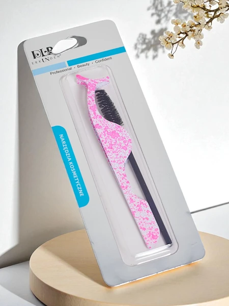 Set pentru stilizarea genelor - pensetă pentru gene false și perie