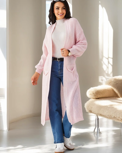 Royalfashion cardigan tricotat din acril pentru femei