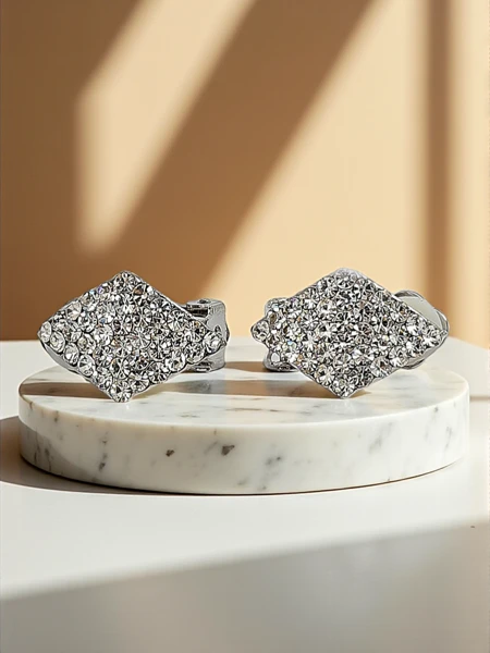 Rum: Royalfashion Klipsy kolczyki damskie z cyrkoniami