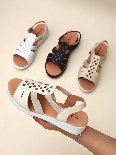 Sandale dama Royalfashion cu talpa joasa wedge Sora