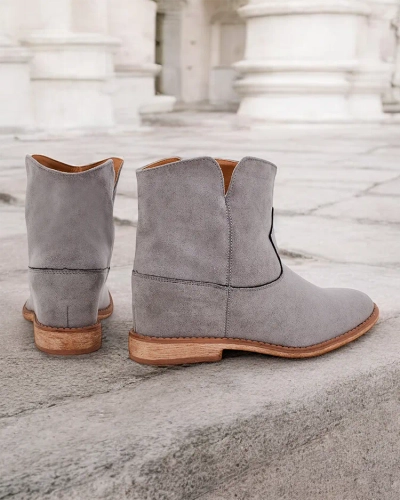 Ghete de glezna de tip cowboy Royalfashion pe o talpa acoperita Bluestone