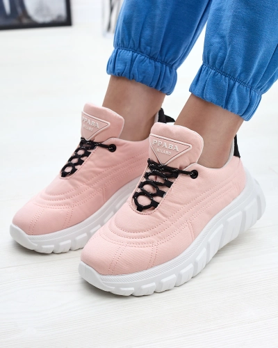 Pantofi sport din material textil pentru femei roz deschis Riotay- Footwear
