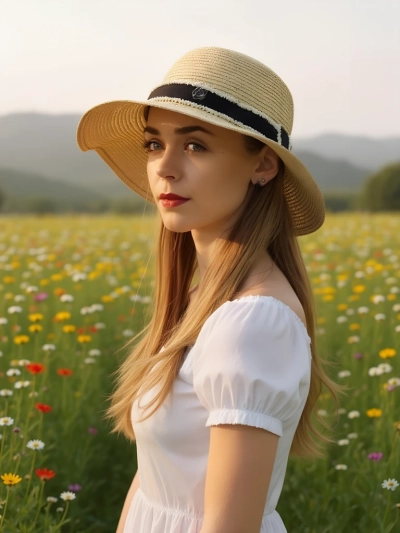 Royalfashion Pălărie de paie pentru femei Sunny Meadow