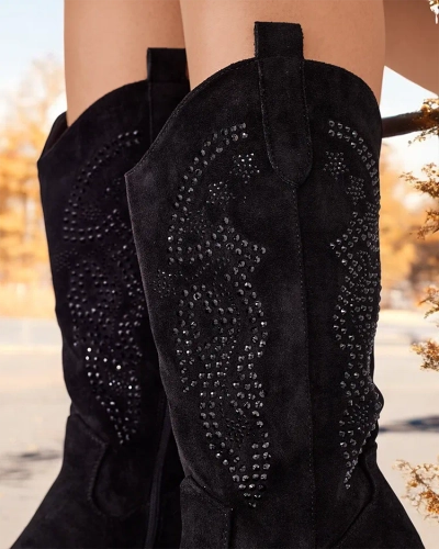 Royalfashion Cizme de cowboy cu toc Kellib pentru femei