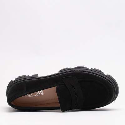 OUTLET Pantofi Visavi din piele ecologica dama neagra - Incaltaminte
